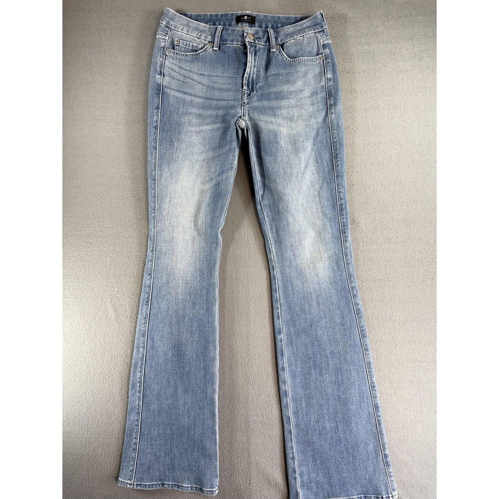 7 For All Mankind Kimmie Bootcut Jeans Womens 29 Medium Blue Stretch Denim